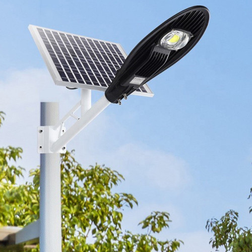 Lâmpada de rua LED à prova d'água IP67 50w 100w 150w lâmpada de rua LED solar para exterior split lâmpada de rua solar com bateria embutida