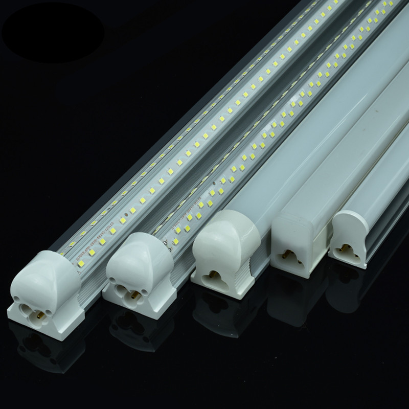 Iluminação interna super brilhante OEM e ODM Luzes de loja de alumínio em forma de V 4 pés 8 pés tubo de led T8 integrado 36 w 45 w 60 w 100 w