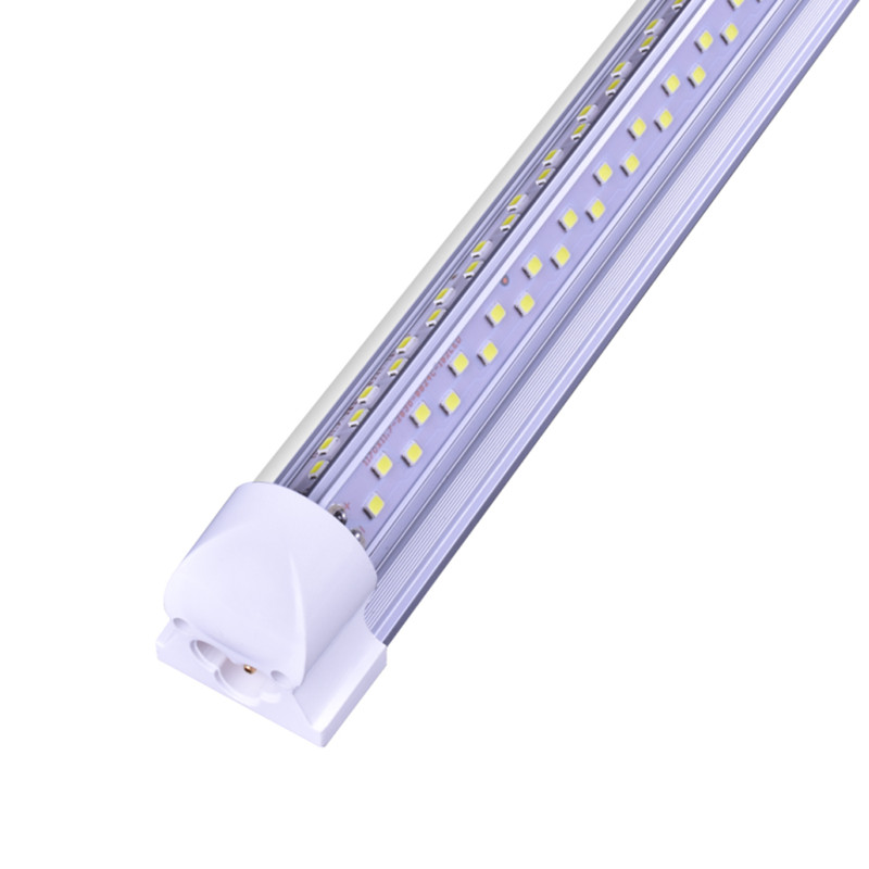 Iluminação interna super brilhante OEM e ODM Luzes de loja de alumínio em forma de V 4 pés 8 pés tubo de led T8 integrado 36 w 45 w 60 w 100 w