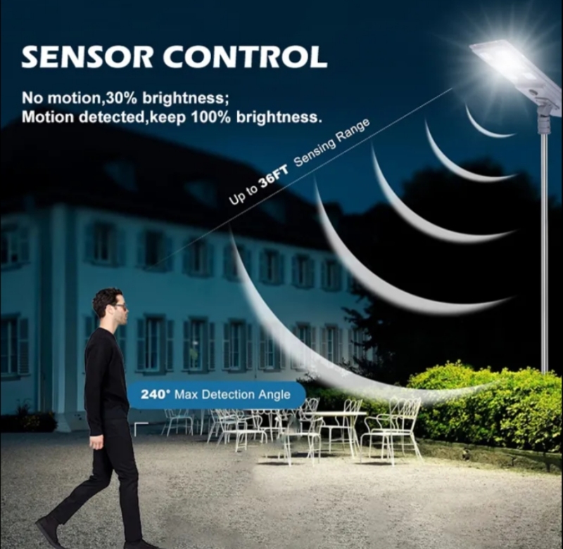 Lampadaire solaire étanche IP65, éclairage urbain extérieur personnalisé, 100, 200 ou 300 watts