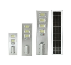 Lampadaire solaire d'extérieur à LED Unilumin avec télécommande à 360 degrés, 80 W, 60 W, 1 000 W, 160 W, 500 W, 200 W, 170 lm/W, tout-en-un
