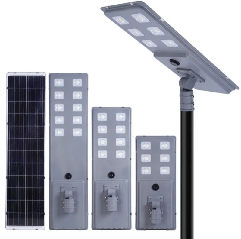 Lampadaire solaire étanche IP65, éclairage urbain extérieur personnalisé, 100, 200 ou 300 watts