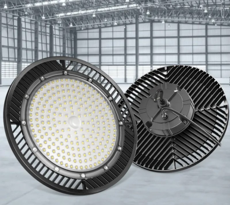 Éclairage industriel commercial 100 W 150 W 200 W IP65 rond UFO LED High Bay Light entrepôt atelier Highbay Lamp