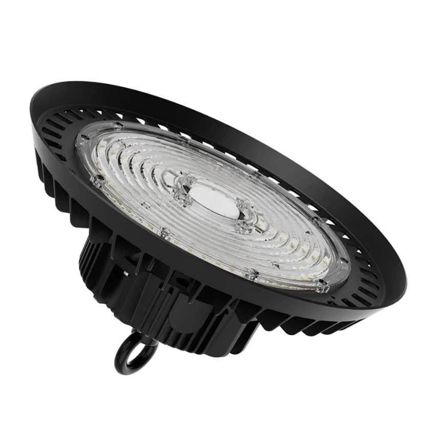 Éclairage LED UFO Highbay 200 lumens par watt 100 W 150 W avec détecteur de mouvement pour entrepôt