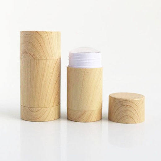 30g 50g 75g ECO friendly 2.5oz Bamboo Stick Deodorant Container Wooden Finish Stick Biodegardable Tube Manufacturer Wholesale Factory Supplier