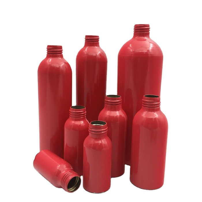 Empty Aluminum Daily Care Bottle With Pump Sprayer 50ml 100ml 200ml 250ml 300ml 500ml Cosmetic Aluminum Bottles Containers Manufacturer Wholesale Factory Supplier