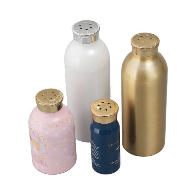 Empty 30g 50g 80g 120g 160g 200g White Pink Silver Coating Talc Talcum Bottle Aluminum Powder Shaker Bottle With Sifter Lid For Baby Powder Packing Manufacturer Wholesale Factory Supplier