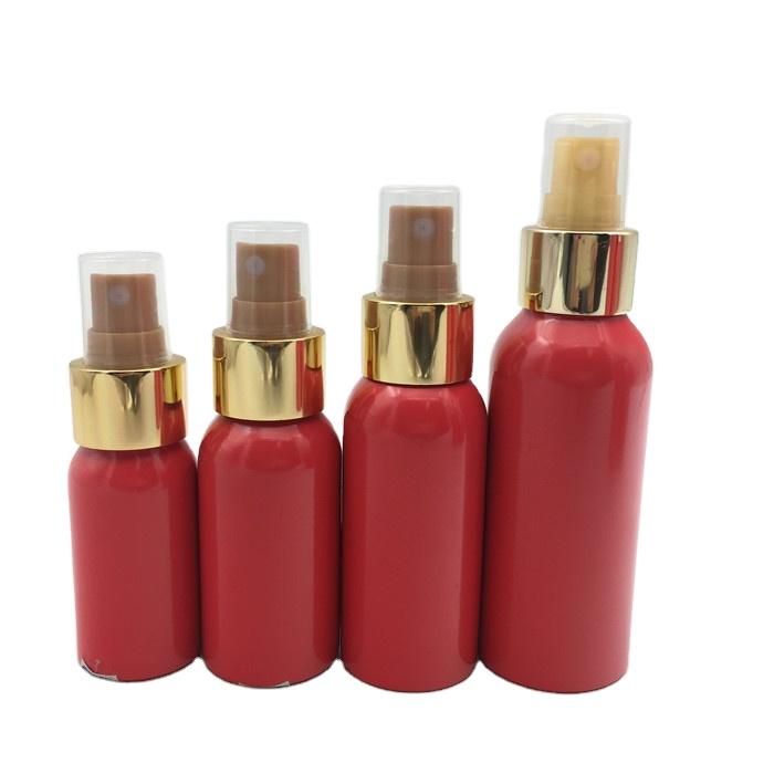 Empty Aluminum Daily Care Bottle With Pump Sprayer 50ml 100ml 200ml 250ml 300ml 500ml Cosmetic Aluminum Bottles Containers Manufacturer Wholesale Factory Supplier
