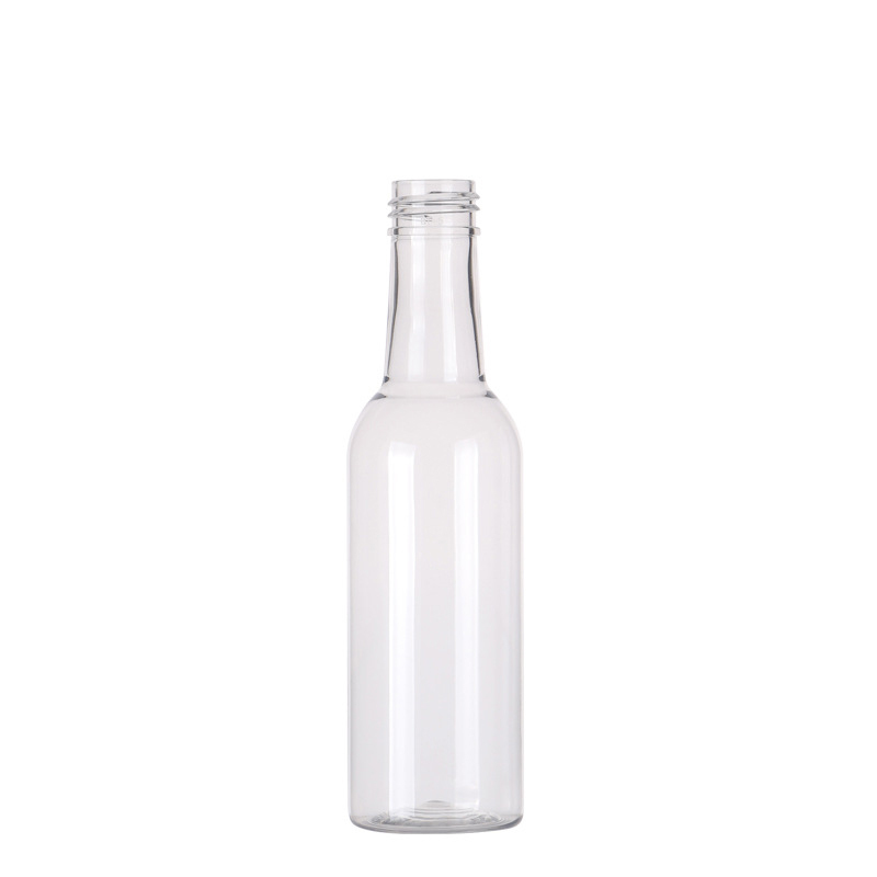 Stock 150ml-1l Plastic Pet Empty Bottle 5oz 4oz 8oz 16oz 32oz 0-100% PCR Packaging Material Juice Milk Beverage PET Bottle Manufacturer Wholesale Factory Supplier