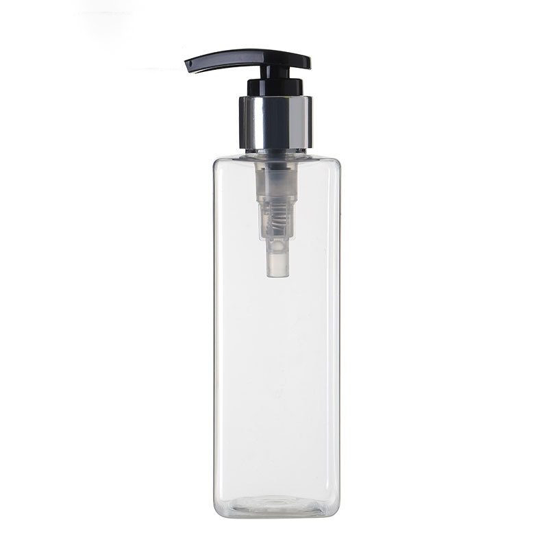 Stock Customized 200ml 250ml 8oz Anodized Square Bottle Lotion Shampoo And Hair Care Daily Packaging Manufacturer Wholesale Factory Supplier