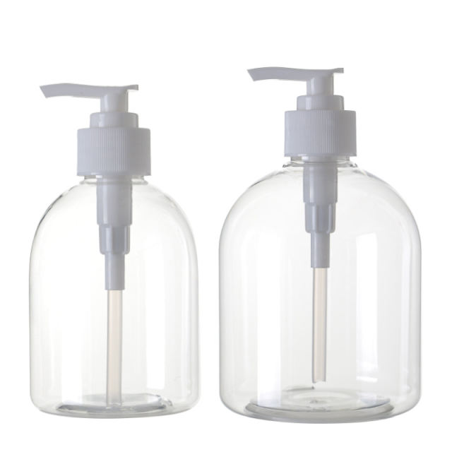 Stock Customized 300ml 500ml 10oz 16oz Foam Emulsion Shower Bath Bottle Hand Sanitizer Bottle 0-100% PCR Cosmetic Packaging With Pump Manufacturer Wholesale Factory Supplier