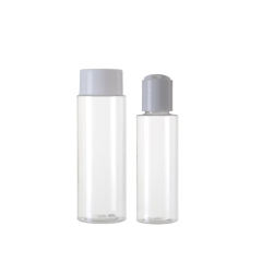 Stock Customized 15ml 60ml 80ml 100ml 120ml 2oz 4oz Makeup Remover Essence Travel Dispensed PET Plastic Bottle 0-100% PCR Cosmetic Packaging With Disc Cap Manufacturer Wholesale Factory Supplier