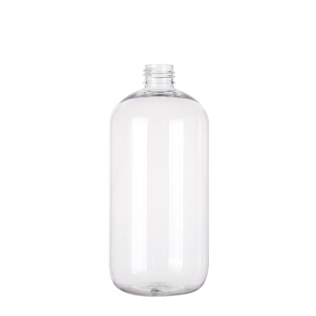 Stock Clear White Transparent Amber PET Boston Round Plastic Bottle Empty Cosmetic Toner Lotion Bottle 10oz 300ml 0-100% PCR Manufacturer Wholesale Factory Supplier