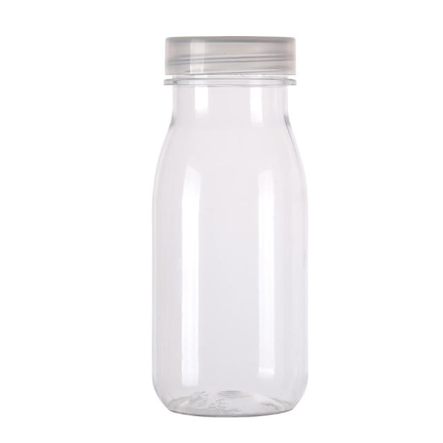 Stock 200ml 300ml 10oz Clear Empty Packaging Material Beverage Bottle Bath Salt Milk Juice bottle 0-100% PCR Manufacturer Wholesale Factory Supplier