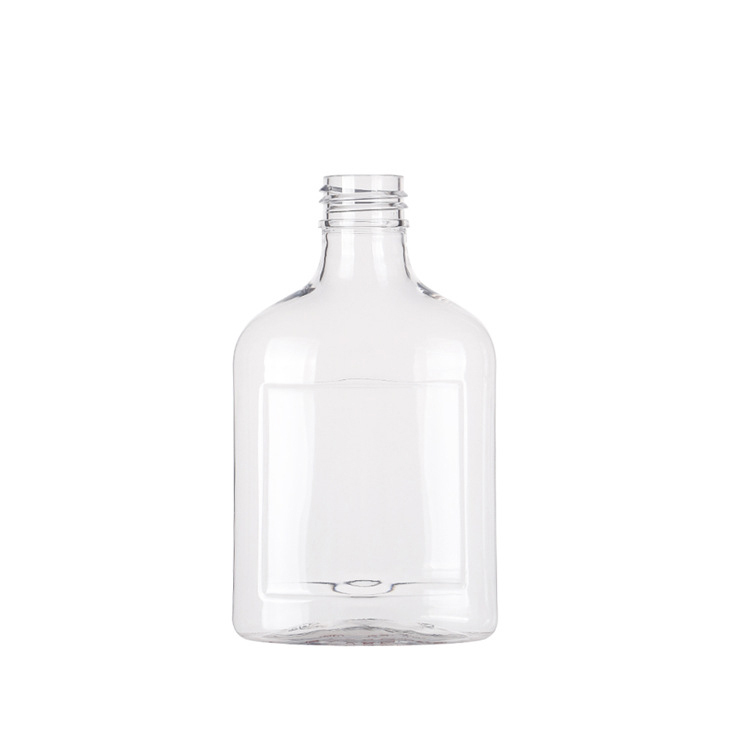 Stock 150ml 250ml 8oz empty PET Clear Skin Lotion Emulsion Travel bottle With Aluminum Screw Cap 0-100% PCR Manufacturer Wholesale Factory Supplier