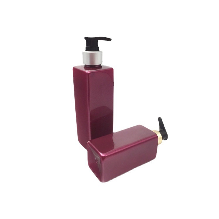 Stock Empty High Quality Cosmetic Packaging Plastic Bottle Shampoo Pump Bottle 100ml 200ml 220ml PET Square Bottl 0-100% PCR Manufacturer Wholesale Factory Supplier
