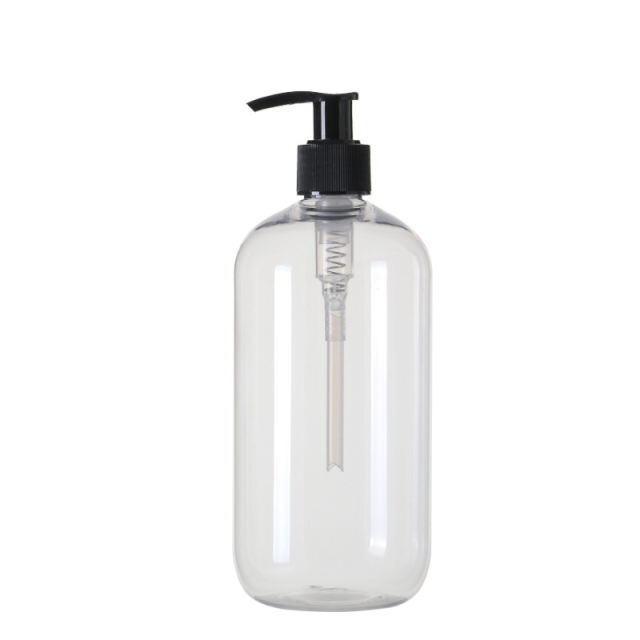 Stock empty 12oz 360ml Clear White Transparent Shampoo Shower Gel Lotion Bottle With Pump 0-100% PCR Manufacturer Wholesale Factory Supplier