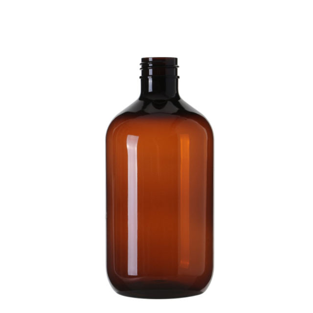 Stock Empty 250 ML 8oz Boston Amber Round PET Handwash Spray Bottle Mosquito Proof Bottle 0-100% PCR Manufacturer Wholesale Factory Supplier