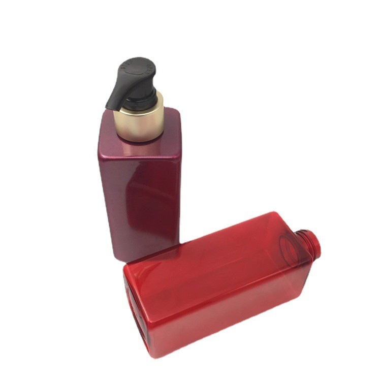 Stock Empty High Quality Cosmetic Packaging Plastic Bottle Shampoo Pump Bottle 100ml 200ml 220ml PET Square Bottl 0-100% PCR Manufacturer Wholesale Factory Supplier