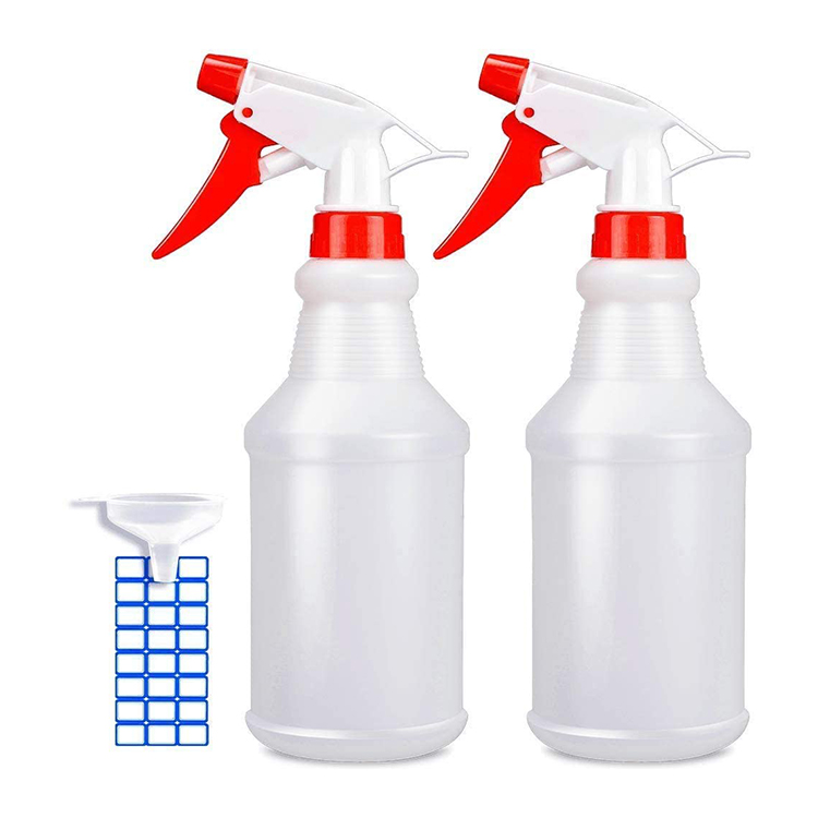 Stock 240ml 360ml 500ml 750ml 8oz 12oz 16oz 25oz Empty plastic Kitchen Cleaning Use Detergent PE bottle Household Chemical Resistant Heavy Duty Spray Bottles With Trigger Sprayers Manufacturer Wholesale Supplier Factory