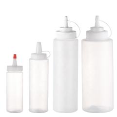 Stock 120ml 240ml 650ml 1l 4oz 8oz 33oz BPA Free Refillable LDPE BBQ Chill Ketchup Bottle Plastic Sauce Dispense Squeeze Bottle Manufacturer Wholesale Supplier Factory