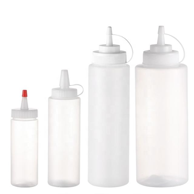 Stock 120ml 240ml 650ml 1l 4oz 8oz 33oz BPA Free Refillable LDPE BBQ Chill Ketchup Bottle Plastic Sauce Dispense Squeeze Bottle Manufacturer Wholesale Supplier Factory