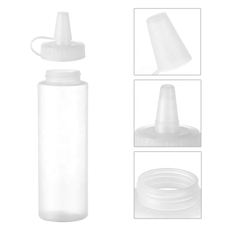 Stock 120ml 240ml 650ml 1l 4oz 8oz 33oz BPA Free Refillable LDPE BBQ Chill Ketchup Bottle Plastic Sauce Dispense Squeeze Bottle Manufacturer Wholesale Supplier Factory