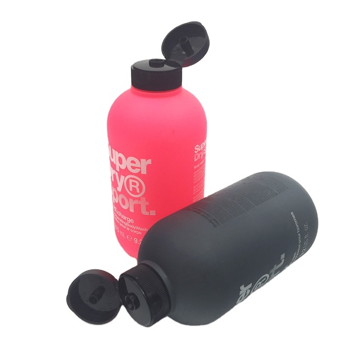 Stock 8oz 250ml Empty Frost Surface Boston Round Plastic PE Lotion Bottle Plastic Shampoo Cosmetic Bottle Manufacturer Wholesale Supplier Factory
