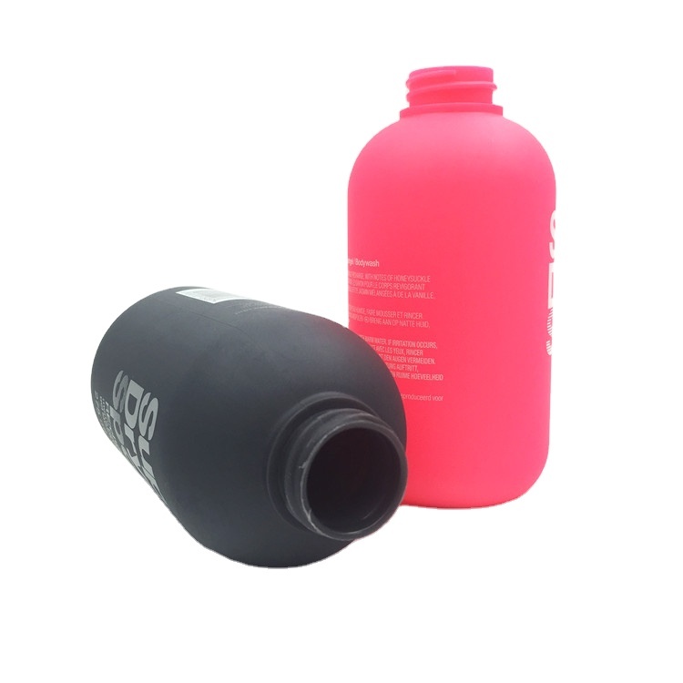 Stock 8oz 250ml Empty Frost Surface Boston Round Plastic PE Lotion Bottle Plastic Shampoo Cosmetic Bottle Manufacturer Wholesale Supplier Factory