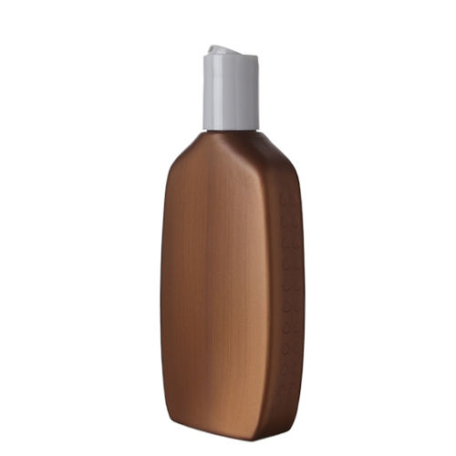 Stock 200ml plastic bottle flat PE bottle soft squeeze bottle for body facial cream with flip top cap manufacturer wholesale factory supplier