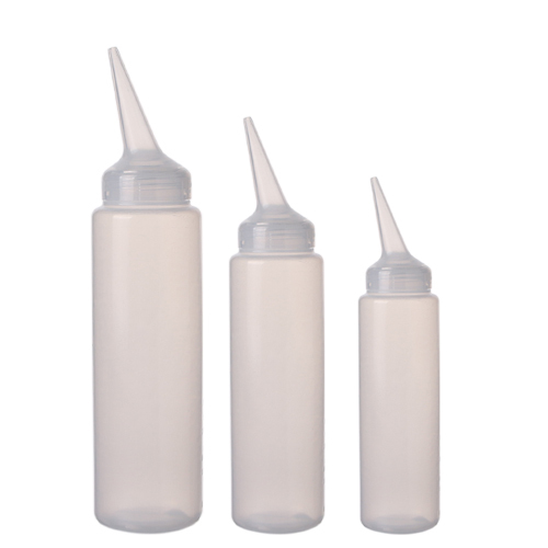 stock 150ml, 200ml, 300ml squeeze bottle nozzle dispenser LDPE soft hair care packaging bottles manufacturer wholesale factory supplier