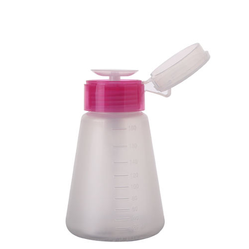 stock 180ml Clear Liquid Press Pump Dispenser Bottle Cosmetic Toner Bottle Makeup Nail Polish Remover Bottle manufacturer wholesale supplier factory