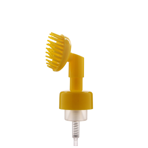 stock 43mm plastic pp 0.8cc/t Foam Pump with comb brush manufacturer wholesale supplier factory