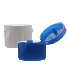 stock 24mm,28mm plastic blue white Flip top cap manufacturer wholesale supplier factory