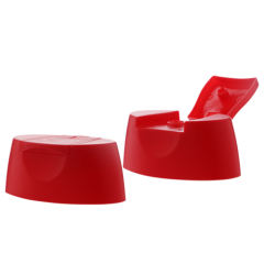22mm stock red plastic shampoo snap on silicone valve flip top cap for ketchup honey manufacturer wholesale supplier factory