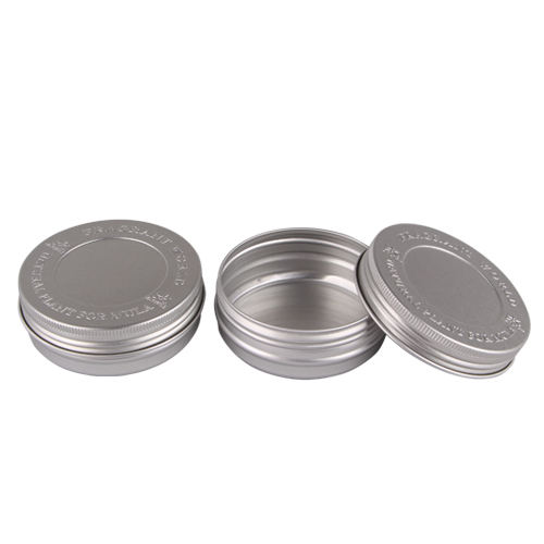 stock Aluminum cream jar with Embossed Logo Manufacturer Wholesale Factory Supplier