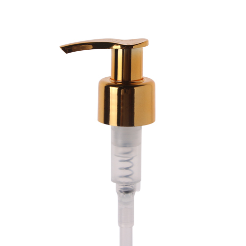 stock gold 24/410 UV Lotion pump gold shiny pump Manufacturer Wholesale Factory Supplier