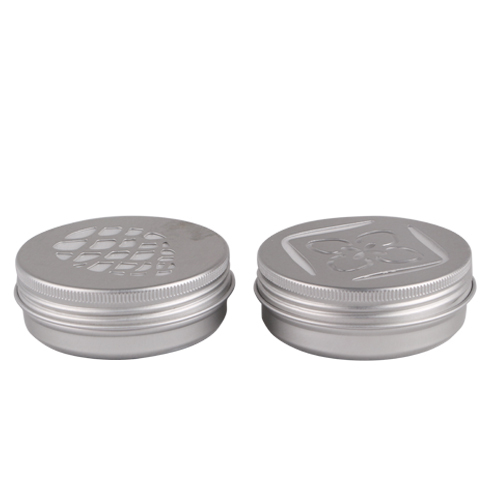 stock Aluminum cream jar with a hollow cap Manufacturer Wholesale Factory Supplier