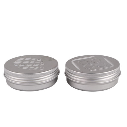 stock Aluminum cream jar with a hollow cap Manufacturer Wholesale Factory Supplier