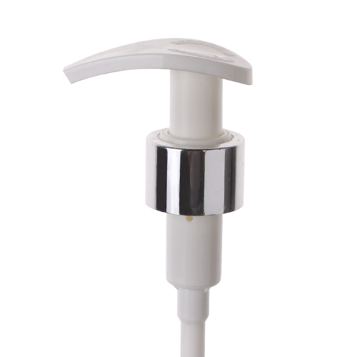 stock 28/410 plastic Lotion pump with aluminum decoration Manufacturer Wholesale Factory Supplier