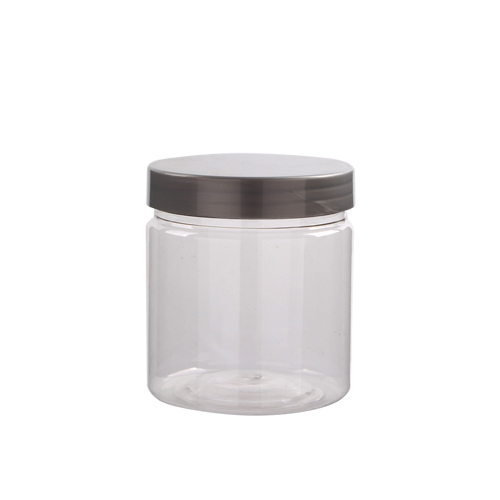 stock plastic 60ml 2oz PET empty cosmetic jar with plastic cap