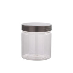 stock plastic 60ml 2oz PET empty cosmetic jar with plastic cap
