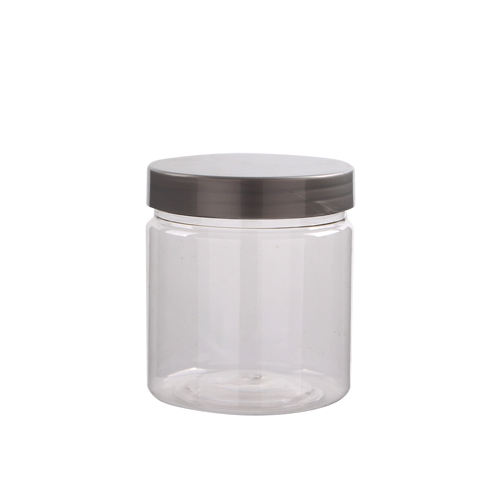 stock plastic 60ml 2oz PET empty cosmetic jar with plastic cap