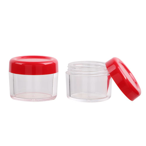stock 6ml, 10ml, 15ml, 20ml plastic Clear PS cream jar Manufacturer Wholesale Factory Supplier