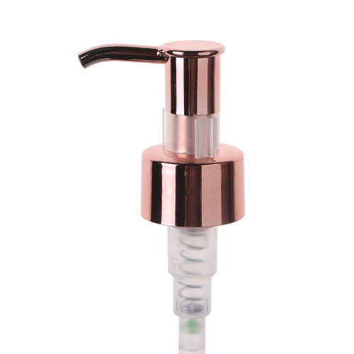 stock 28/410 UV rose gold Lotion pump with clip Manufacturer Wholesale Factory Supplier