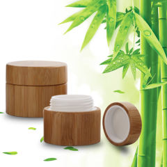 stock 5,10,15,20,30,50,100,150,200,250ml eco friendly Recycle bamboo cream jar Manufacturer Wholesale Factory Supplier