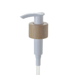 stock 28/410 plastic eco-friendly Lotion pump pump with bamboo decorantion  Manufacturer Wholesale Factory Supplier