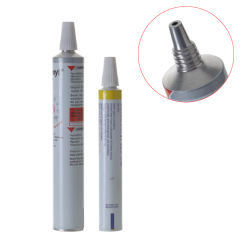 Needle lid Unsealed Screw lid Cosmetic Storage metal silver tube medical aluminum Toothpaste Tubes manufacturer wholesale factory supplier