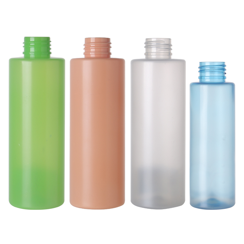 Stock Latex Empty 60ml 80ml 100ml 120ml 150ml 200ml 250ml shoulder Plain Shoulder Cylinder Plastic Bottle Foundation Powder PET Pressed Bottle 0-100% PCR  Manufacturer Wholesale Factory Supplier