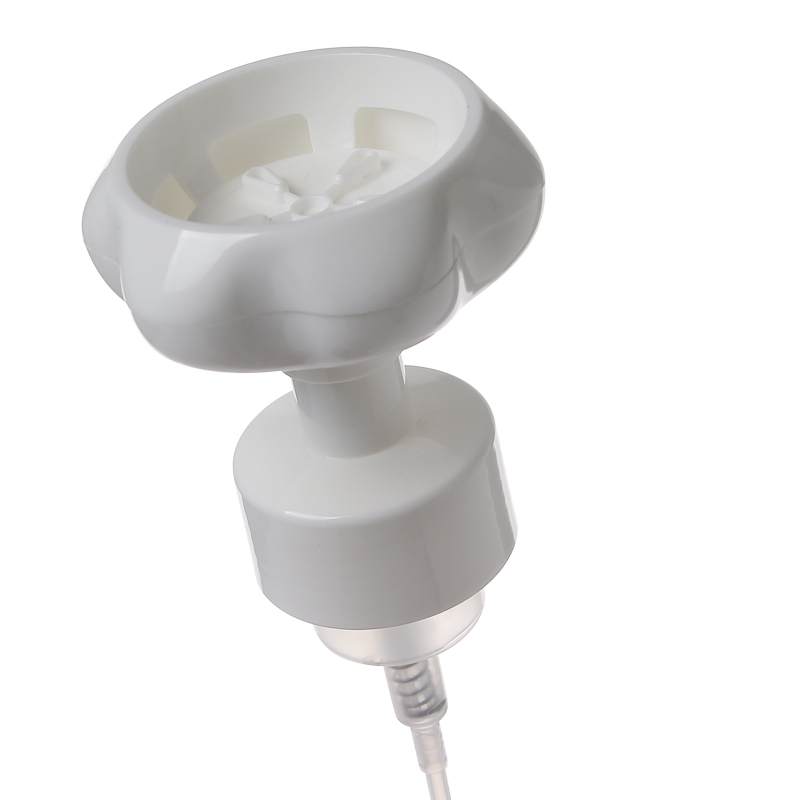 300ml Hand Washing Plastic Empty White Foam Bottle With Flower Shape Foam Pump Manufacturer Wholesale Factory Supplier
